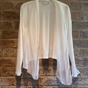 Sheer White Cardigan- Made in Italy